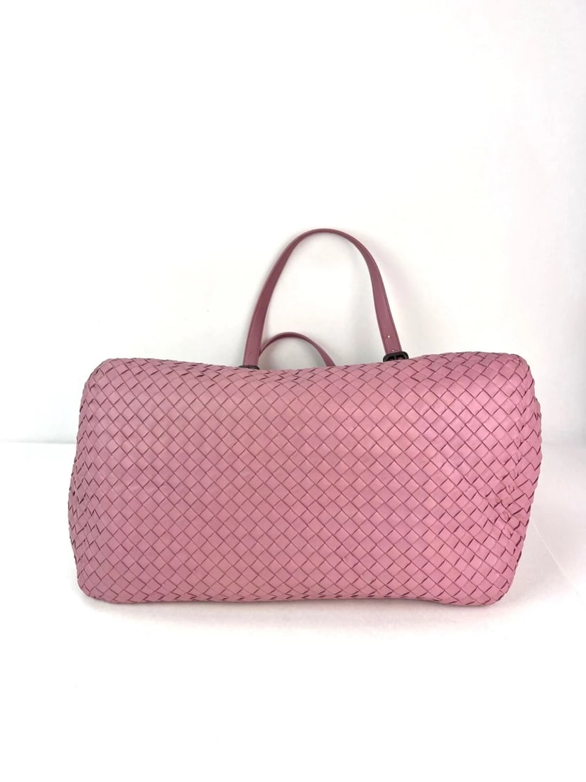 Bottega Venetta Nappa Intrecciato Large Seamless Rose Pink tote Bag - 14