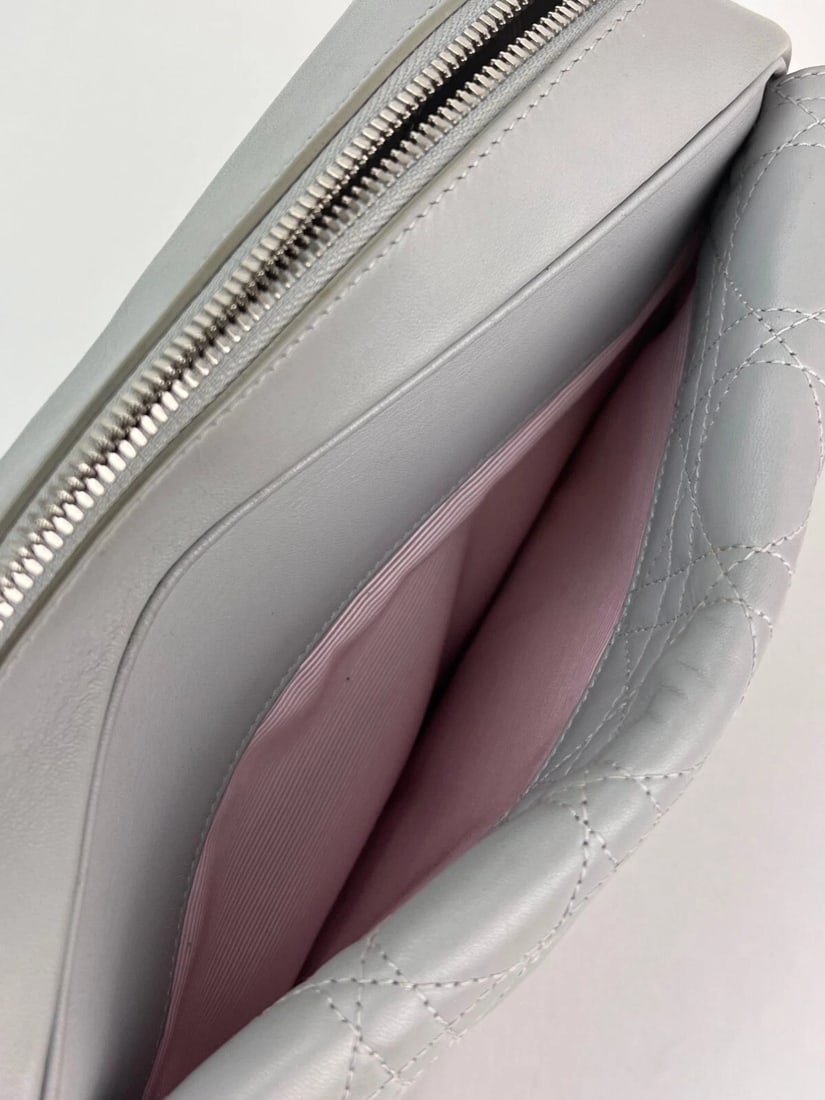 Christian Dior Lambskin Cannage Stardust Small Camera Crossbody Bag - 11