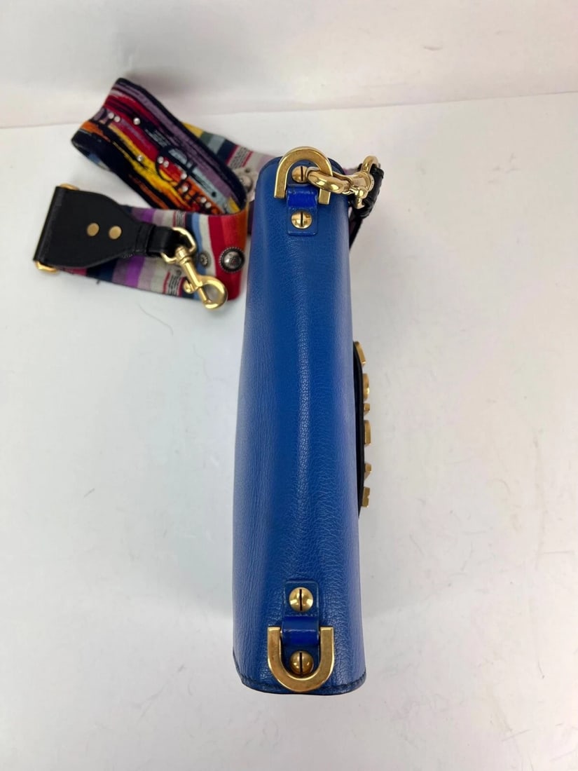 Christian Dior CD J'ADIOR Blue Flap Leather Shoulder Bag - 15