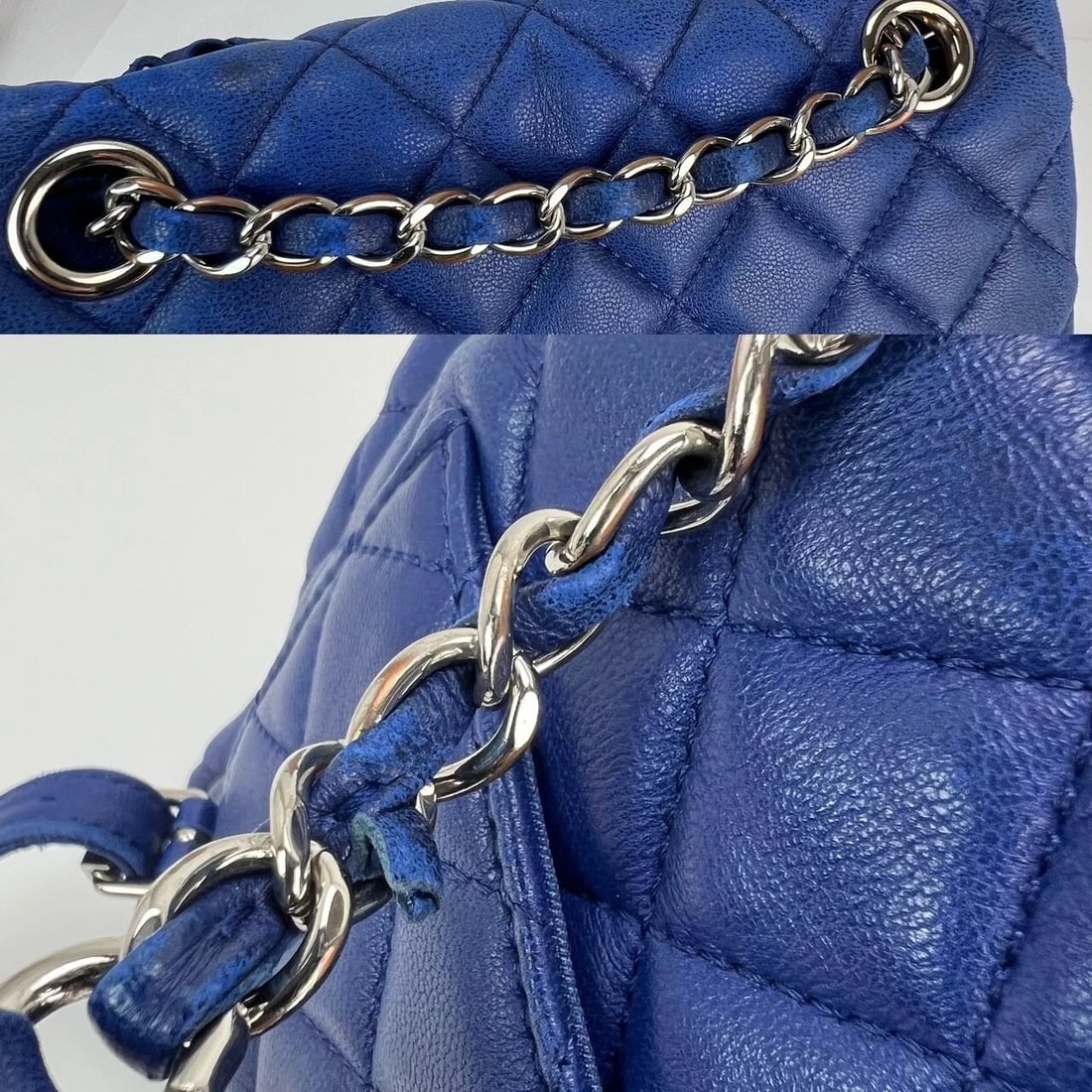 Chanel Lambskin Quilted Small Urban Spirit Blue Backpack - 7