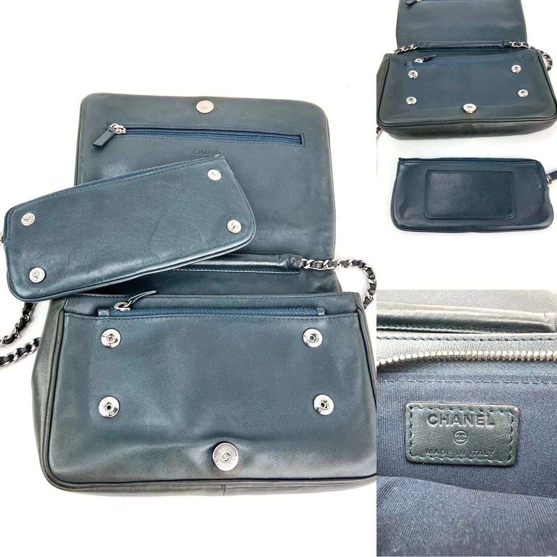 Chanel Quilted Lambskin Stitched Wallet on a Chain Crossbody Bag - 4