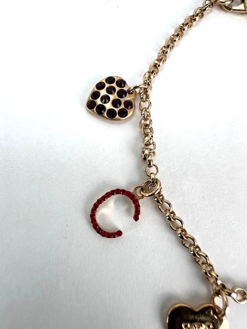Celine Triomphe Gold metal Charm Bracelet - 12