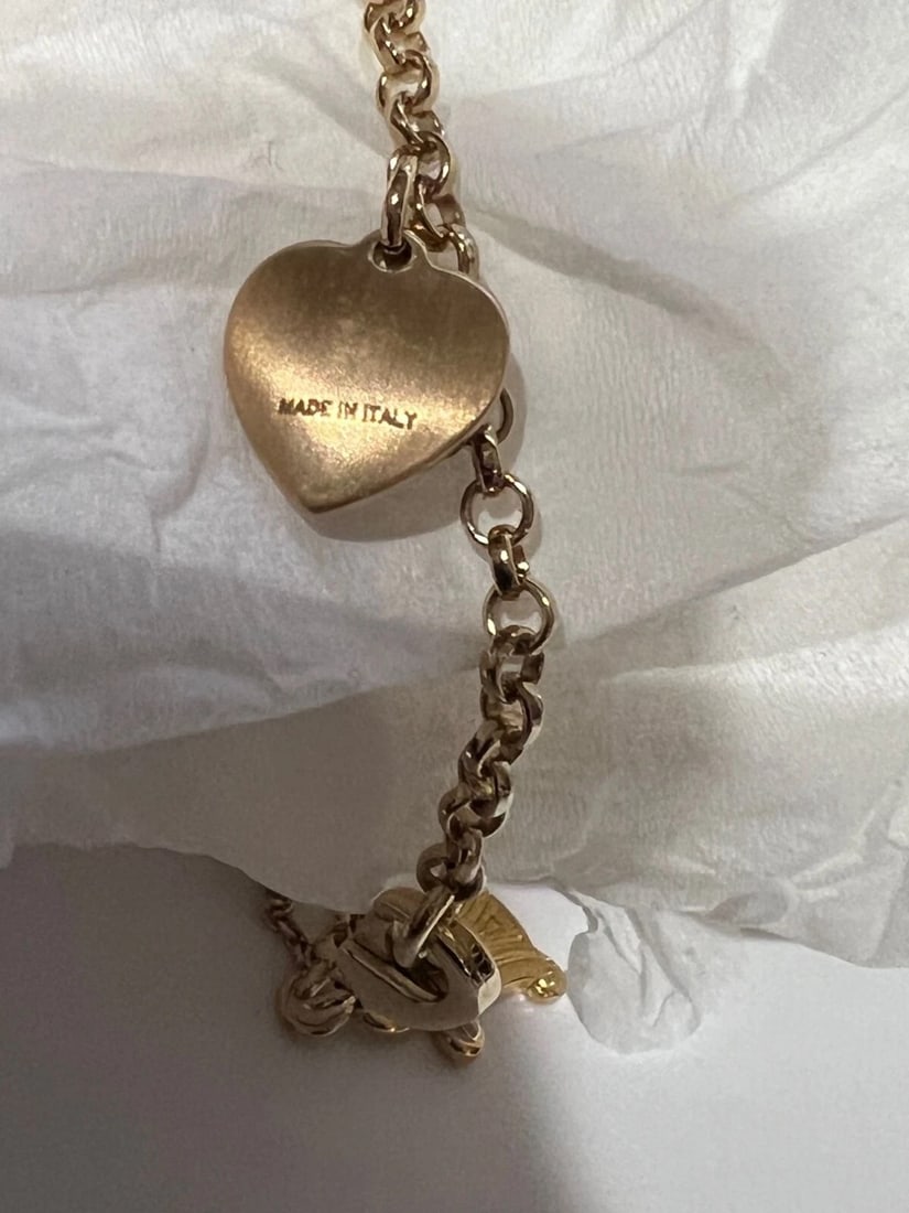 Celine Triomphe Gold metal Charm Bracelet - 3