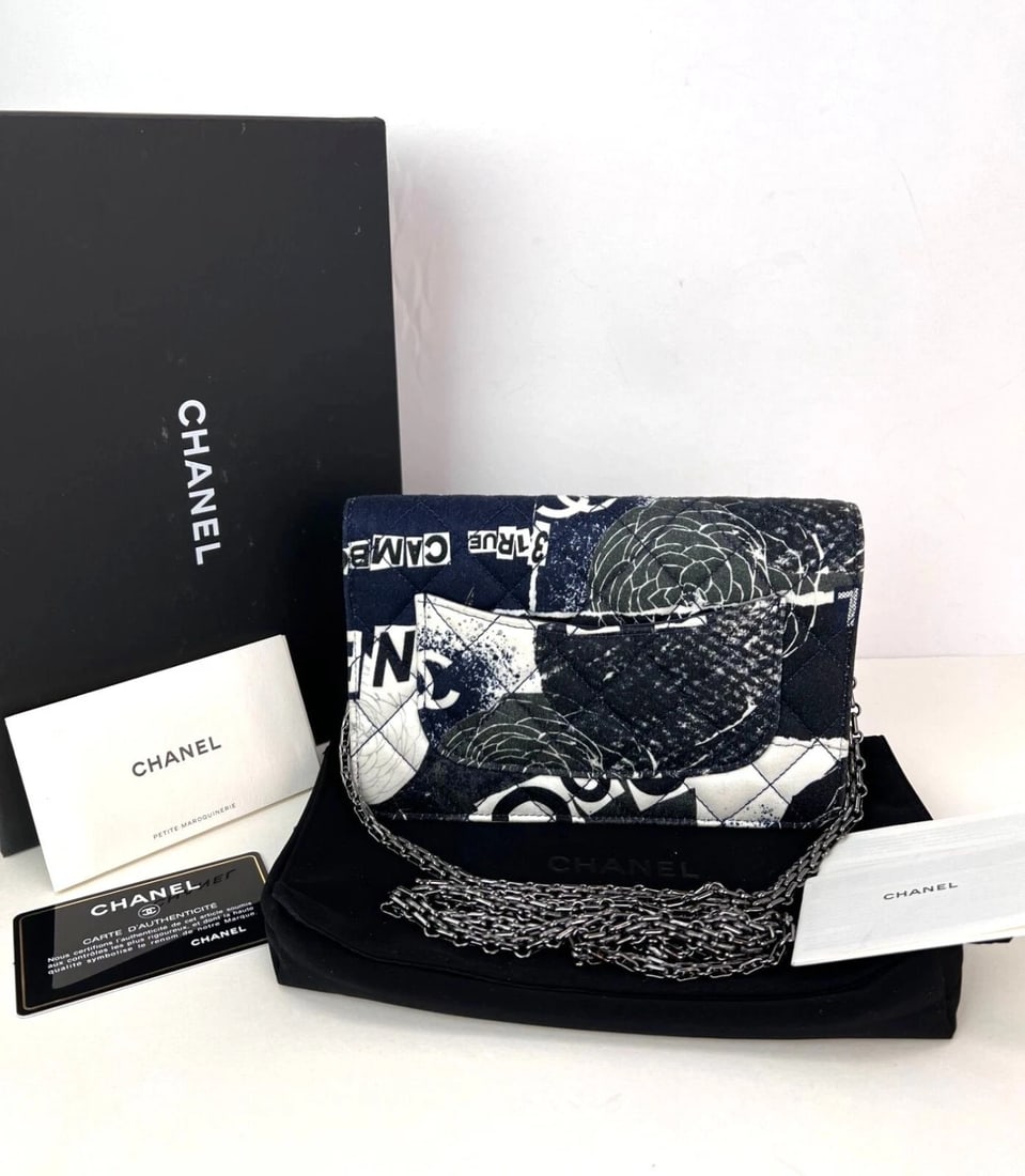 Chanel Reissue 2.55 Quilt Print Canvas Limited Edition Wallet WOC Bag - 3