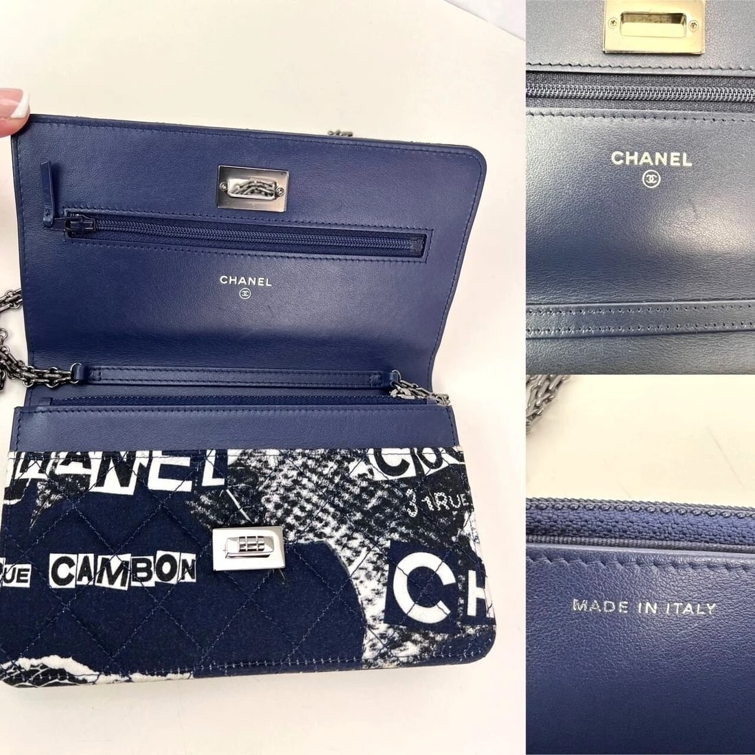 Chanel Reissue 2.55 Quilt Print Canvas Limited Edition Wallet WOC Bag - 5