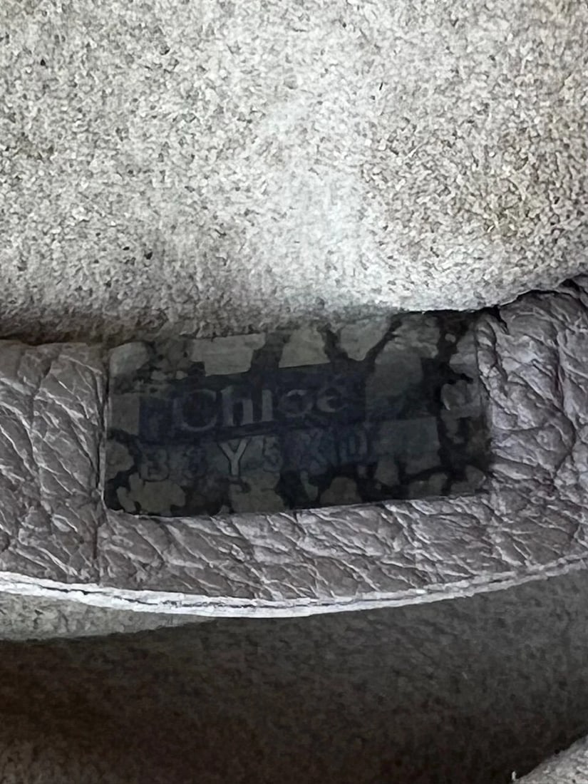 Chloe Small Drew Gray Grained Lambskin Leather Shoulder Cross-body Bag - 6