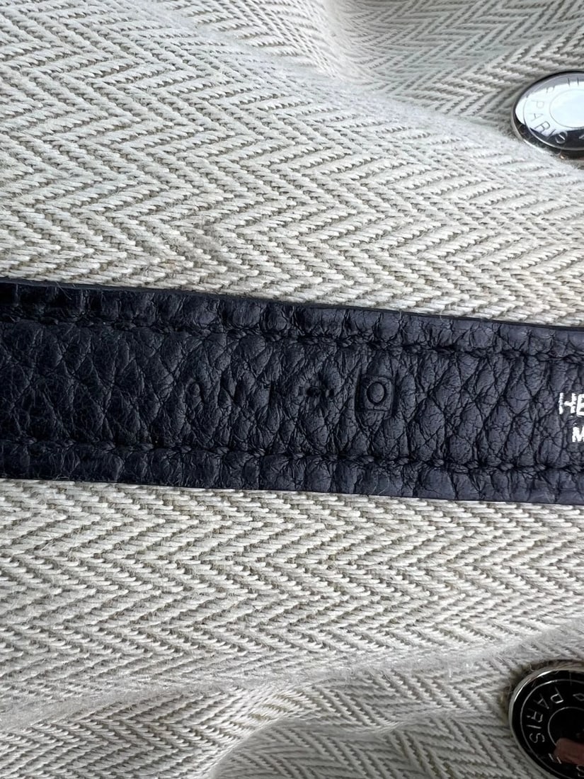 Hermes Negonda Garden Party MM 36 Black Leather Tote - 10