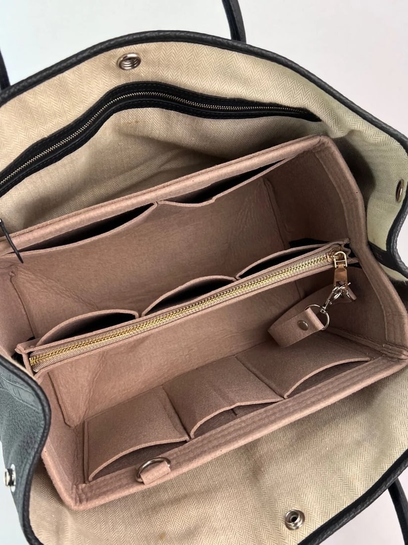 Hermes Negonda Garden Party MM 36 Black Leather Tote - 12