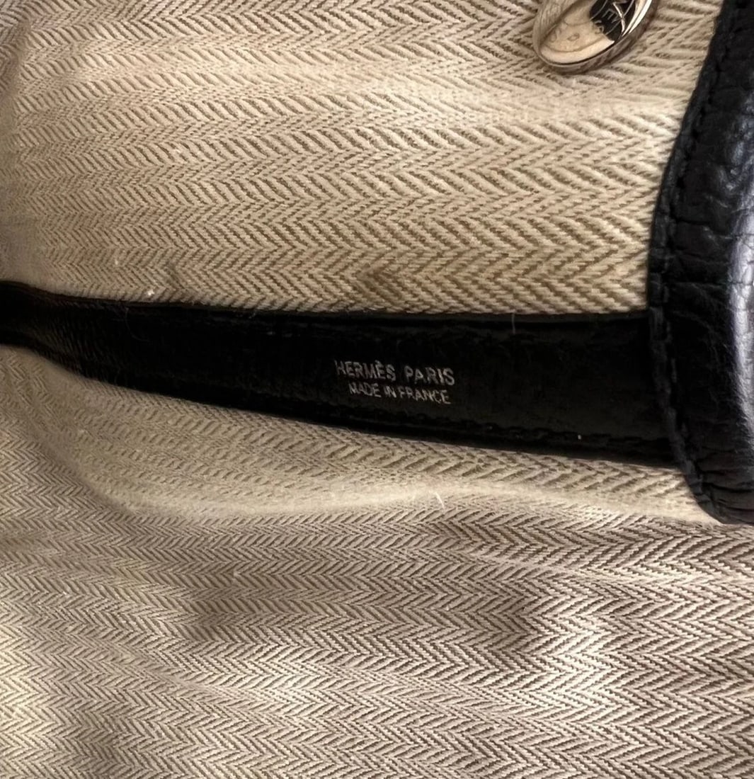 Hermes Negonda Garden Party MM 36 Black Leather Tote - 5