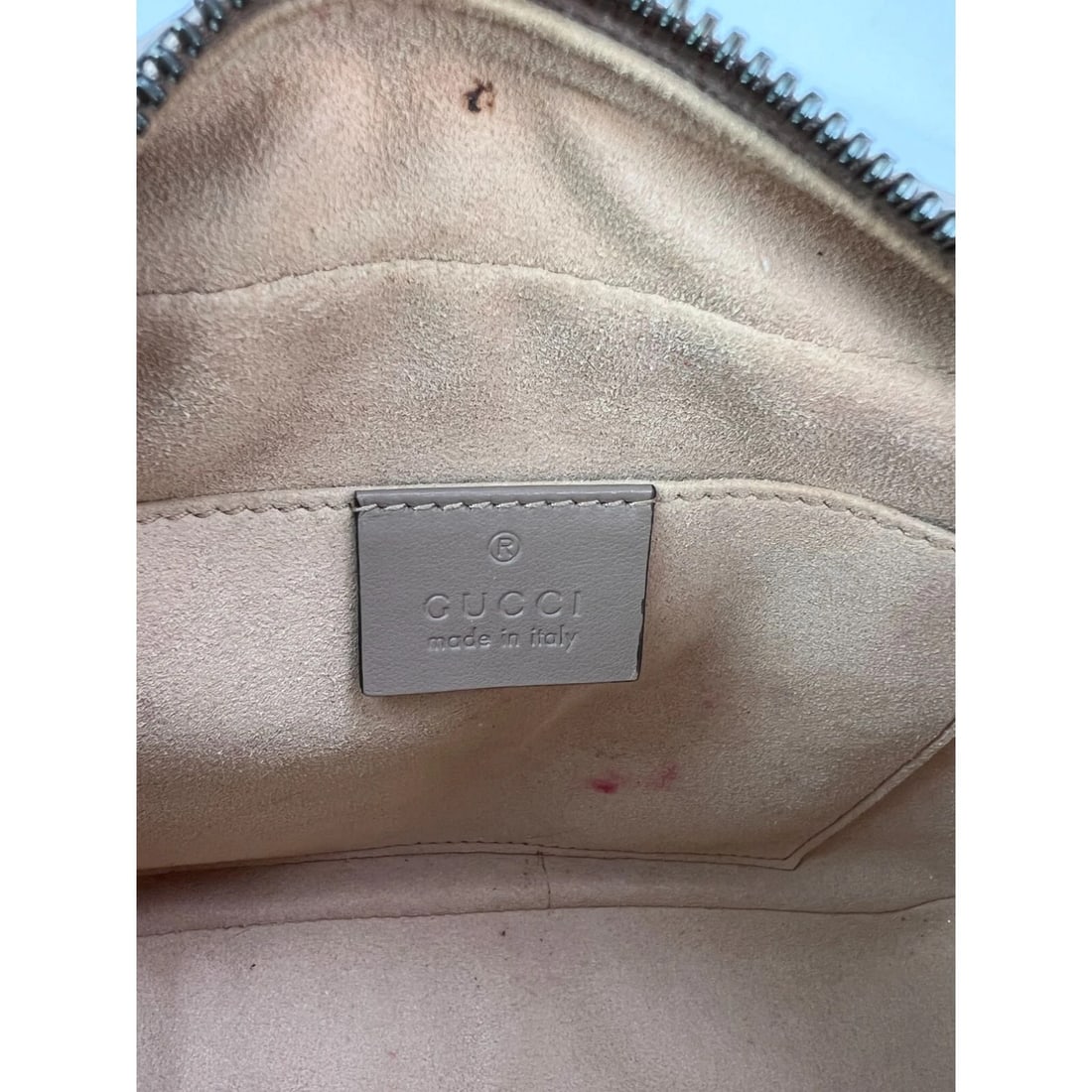 Gucci GG Marmont Small Chain Beige Matelasse Leather Crossbody Bag - 6