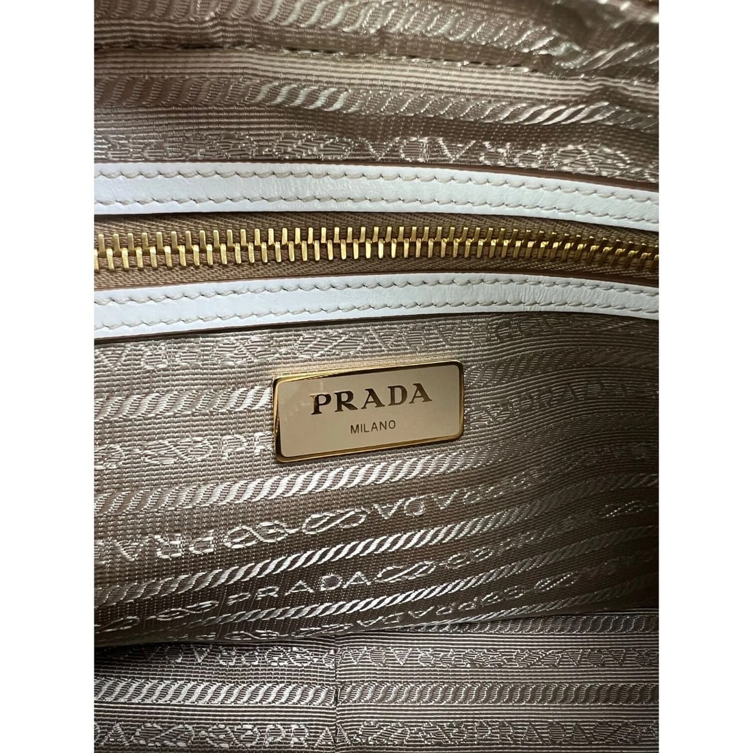 Prada Khaki Canvas Camera Crossbody Bag - 5
