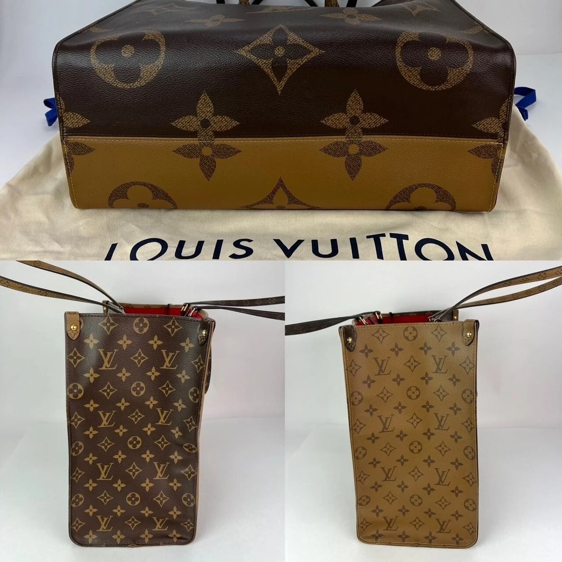Louis Vuitton ONTHEGO GM Reverse Giant Monogram Tote - 5