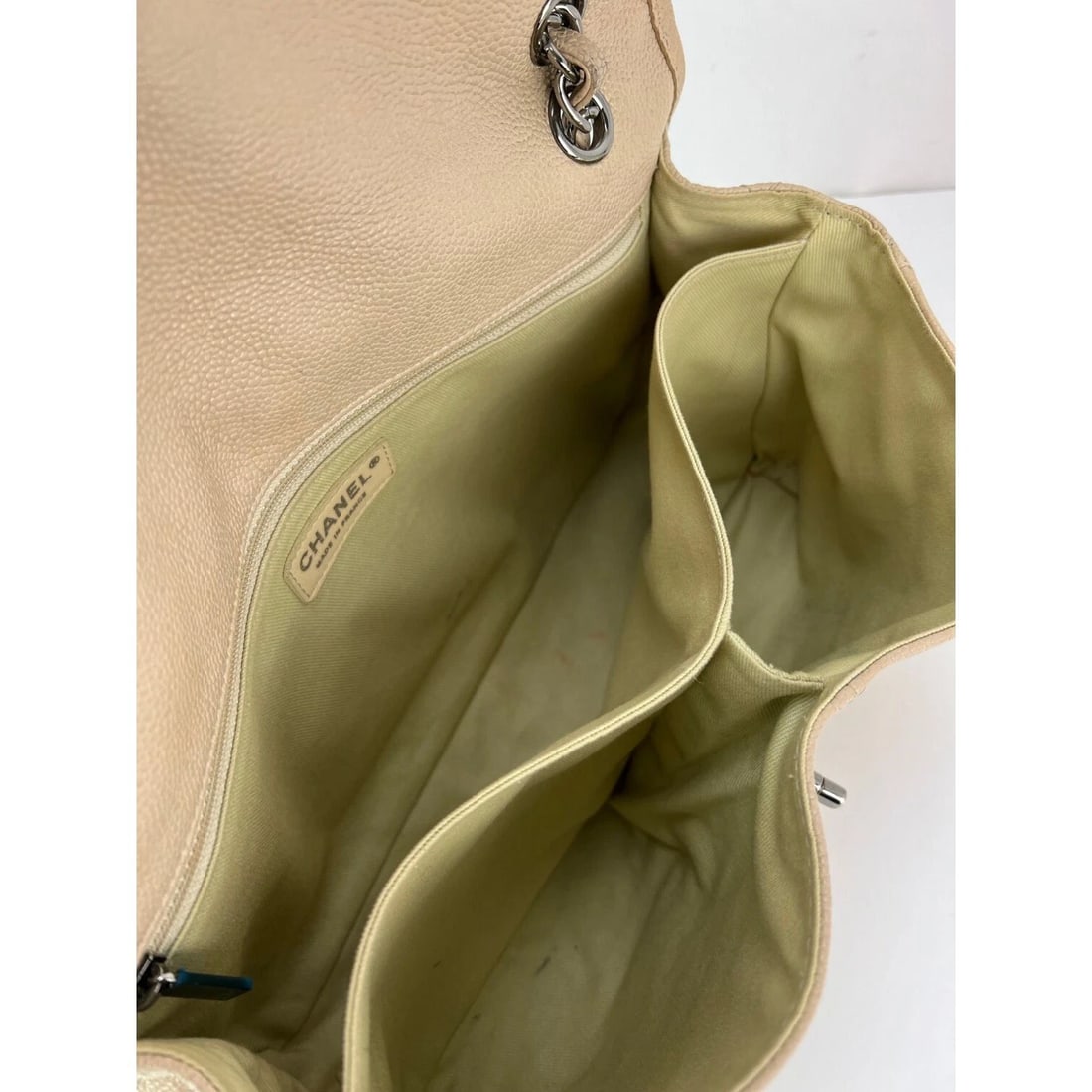 Chanel Grained leather Medium Natural Beauty Beige Flap Bag - 14