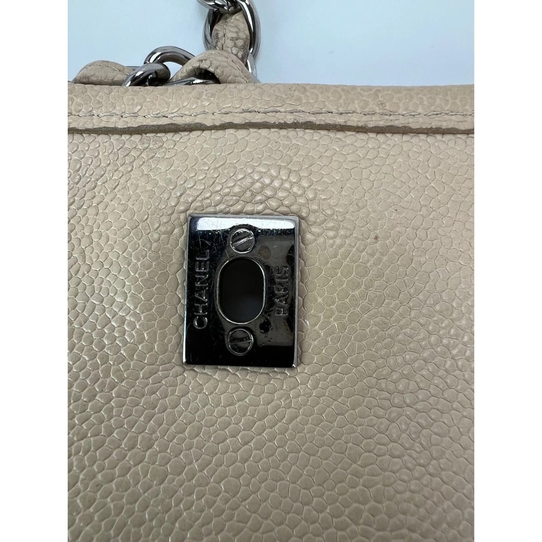 Chanel Grained leather Medium Natural Beauty Beige Flap Bag - 15