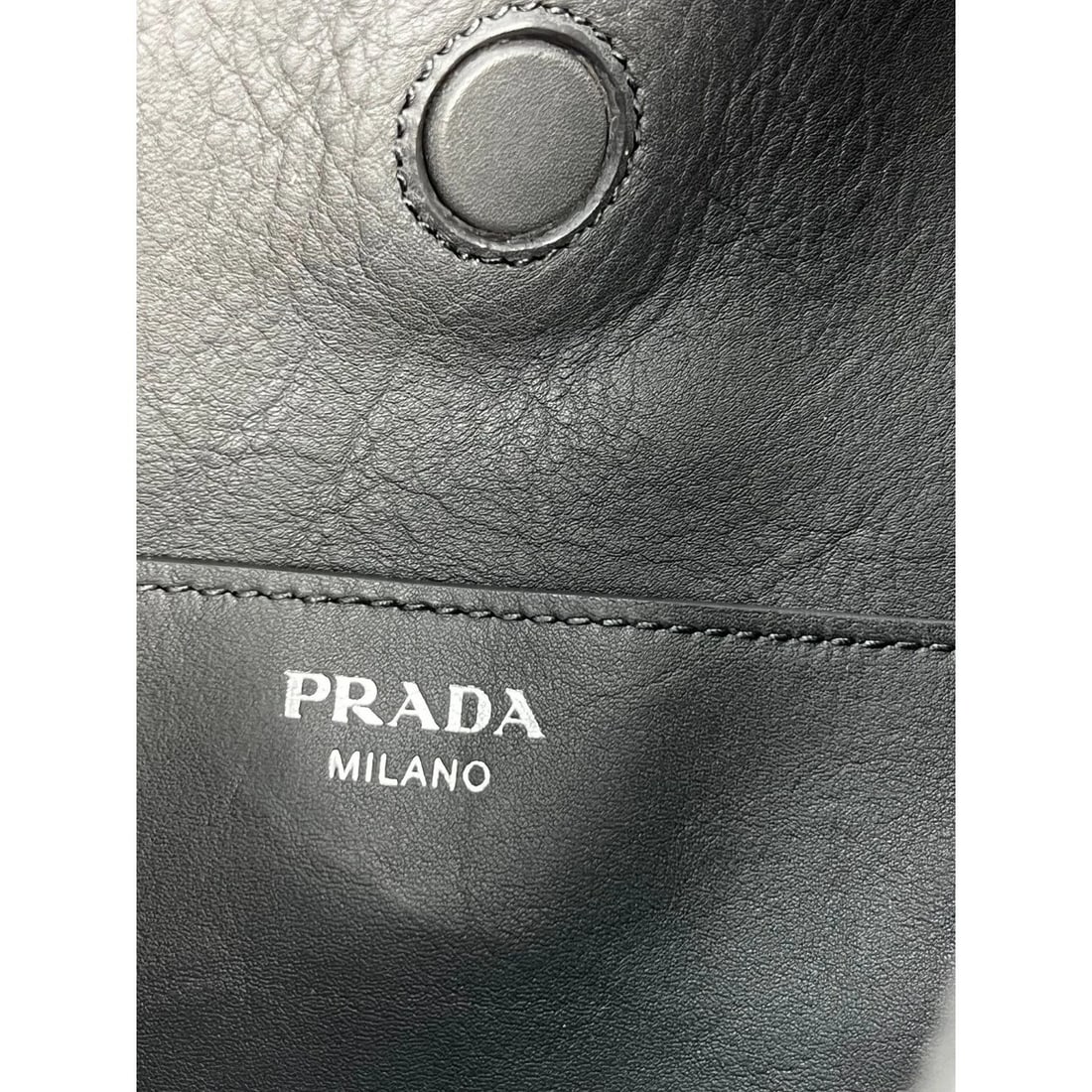 Prada Vitello Daino Grey Smooth Leather Hobo Bag - 5