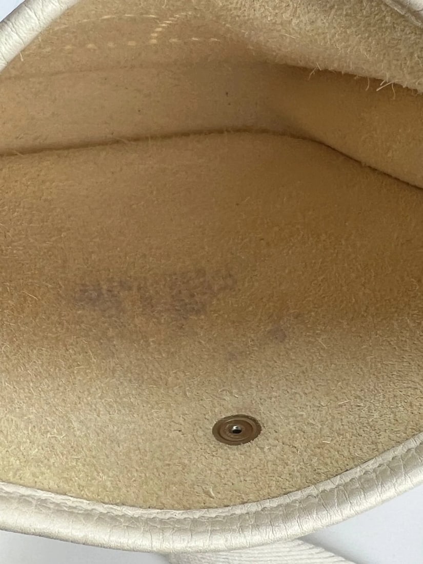 Hermes Taurillon Clemence evelyne TPM Nata White Crossbody Bag - 5