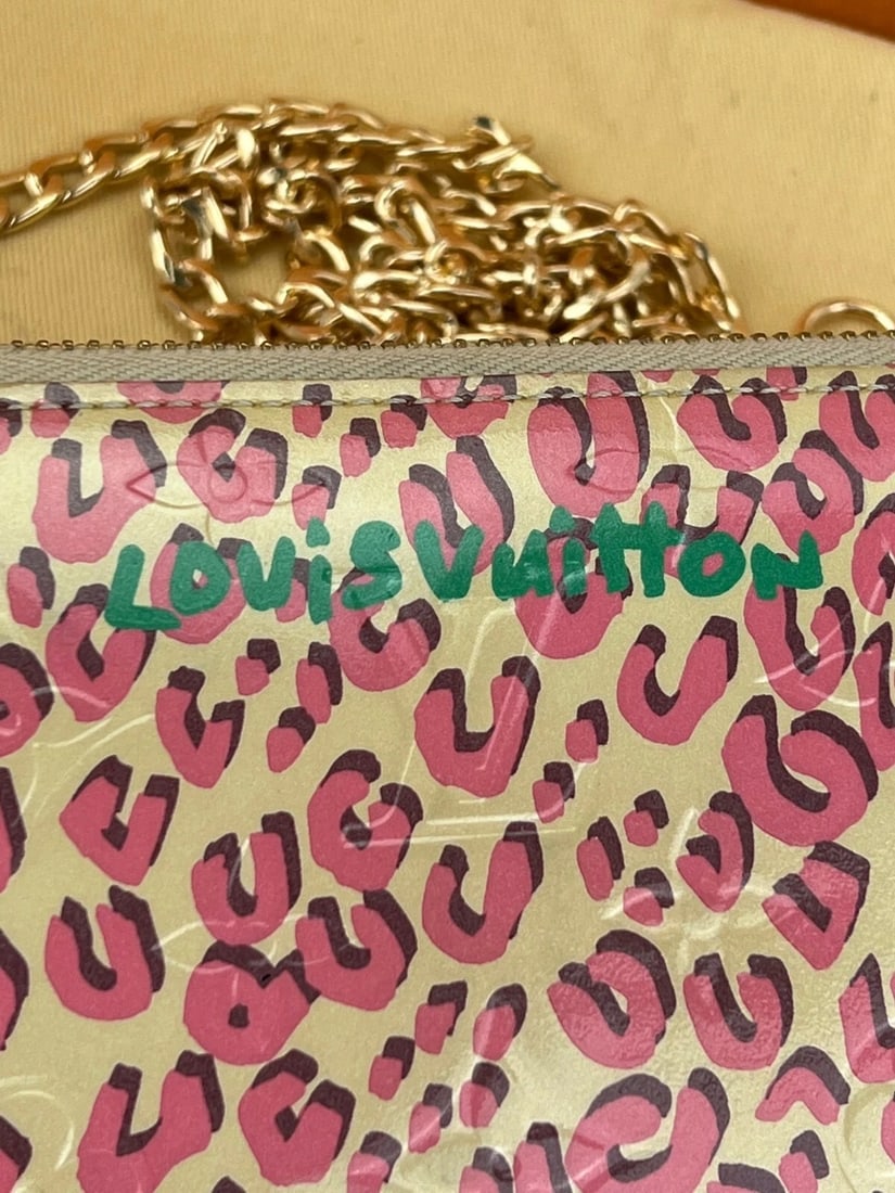 Louis Vuitton Wallet Zippy Stephan Sprouse Vernis Leopard W/Added Chain - 6