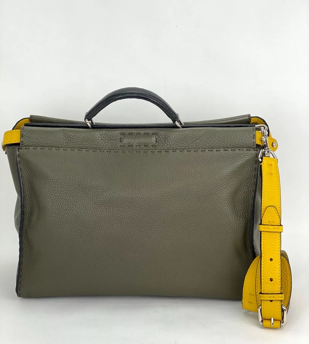 FENDI Briefcase SELLERIA large Peekaboo Iconic Essential Attache Bag - 7
