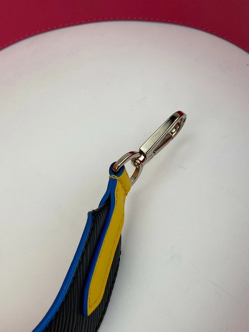 LOUIS VUITTON Strap Epi Bandouliere Shoulder Black Pink Leather Strap - 12