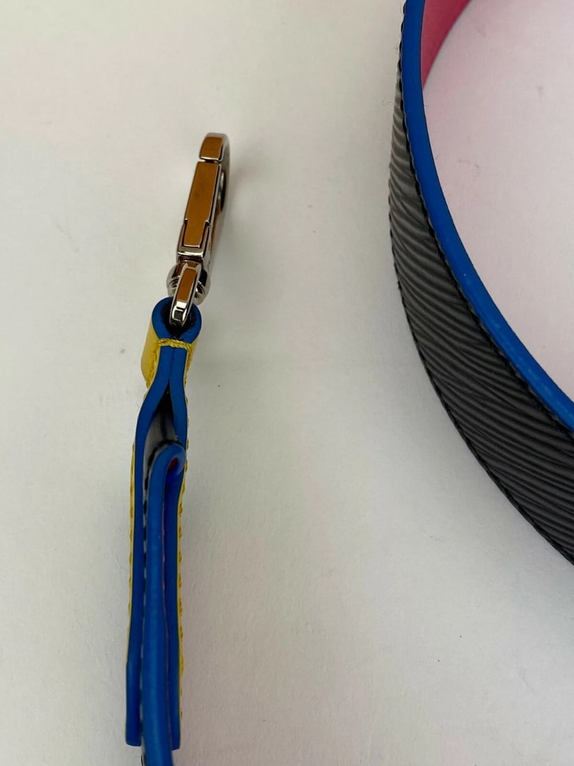 LOUIS VUITTON Strap Epi Bandouliere Shoulder Black Pink Leather Strap - 13