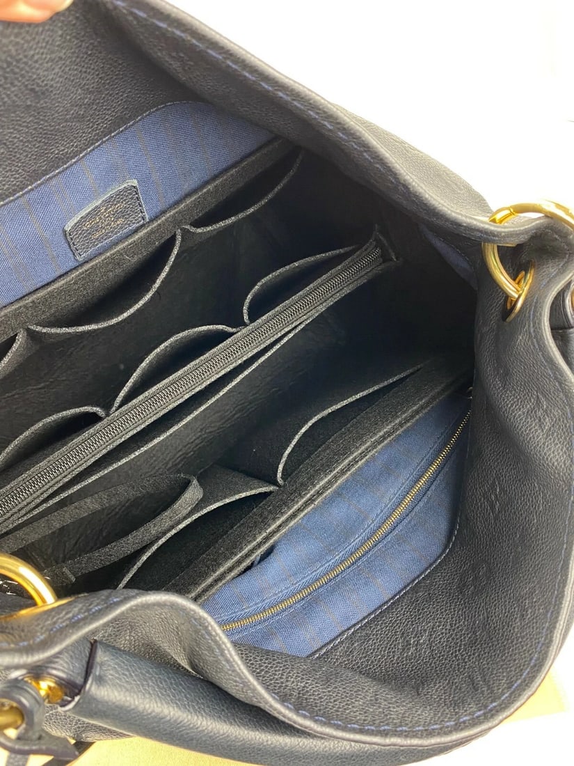 LOUIS VUITTON Bag Artsy MM Monogram Empreinte Infini Blue Tote Hand - 14