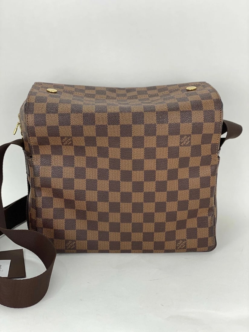 Louis Vuitton Bag Damier Ebene Canvas Naviglio Shoulder Messenger Bag - 4