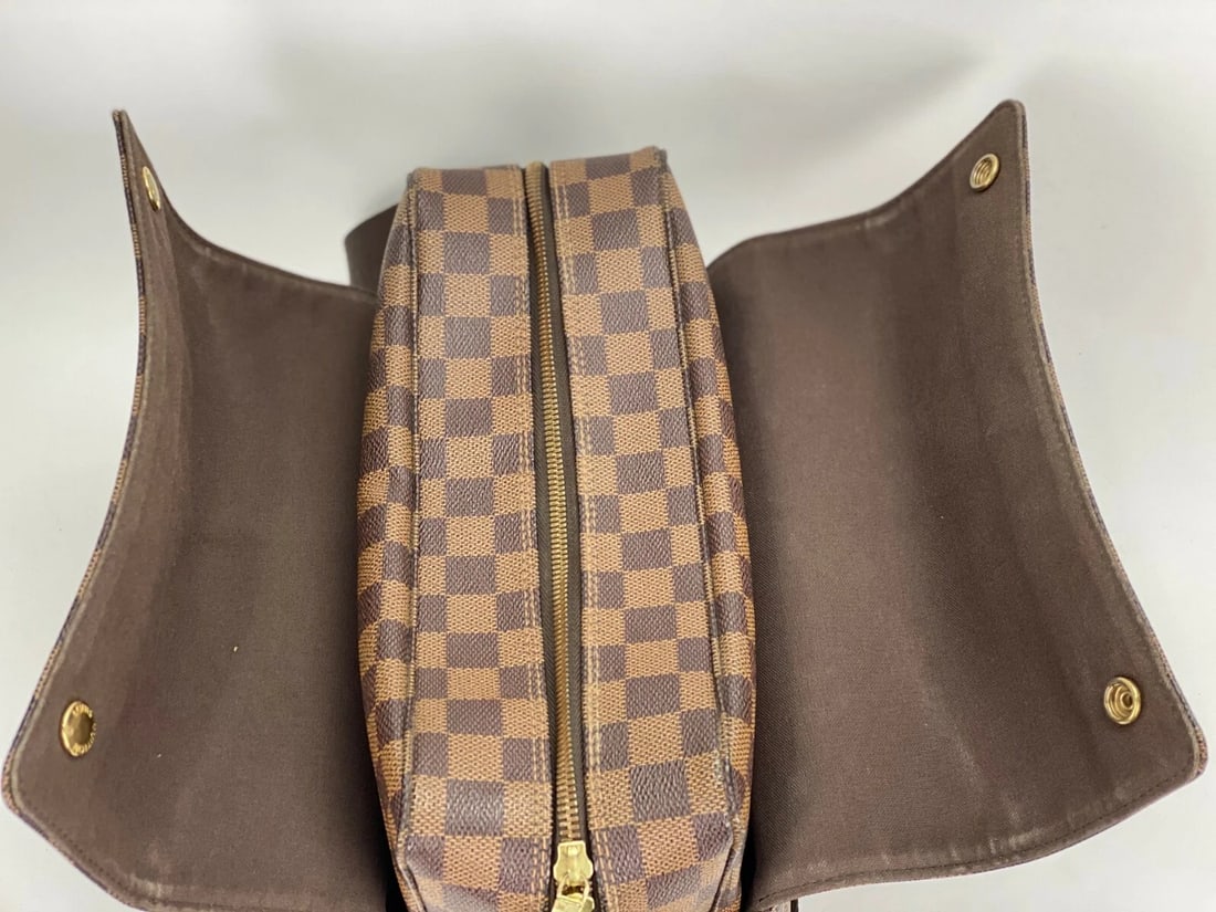 Louis Vuitton Bag Damier Ebene Canvas Naviglio Shoulder Messenger Bag - 8