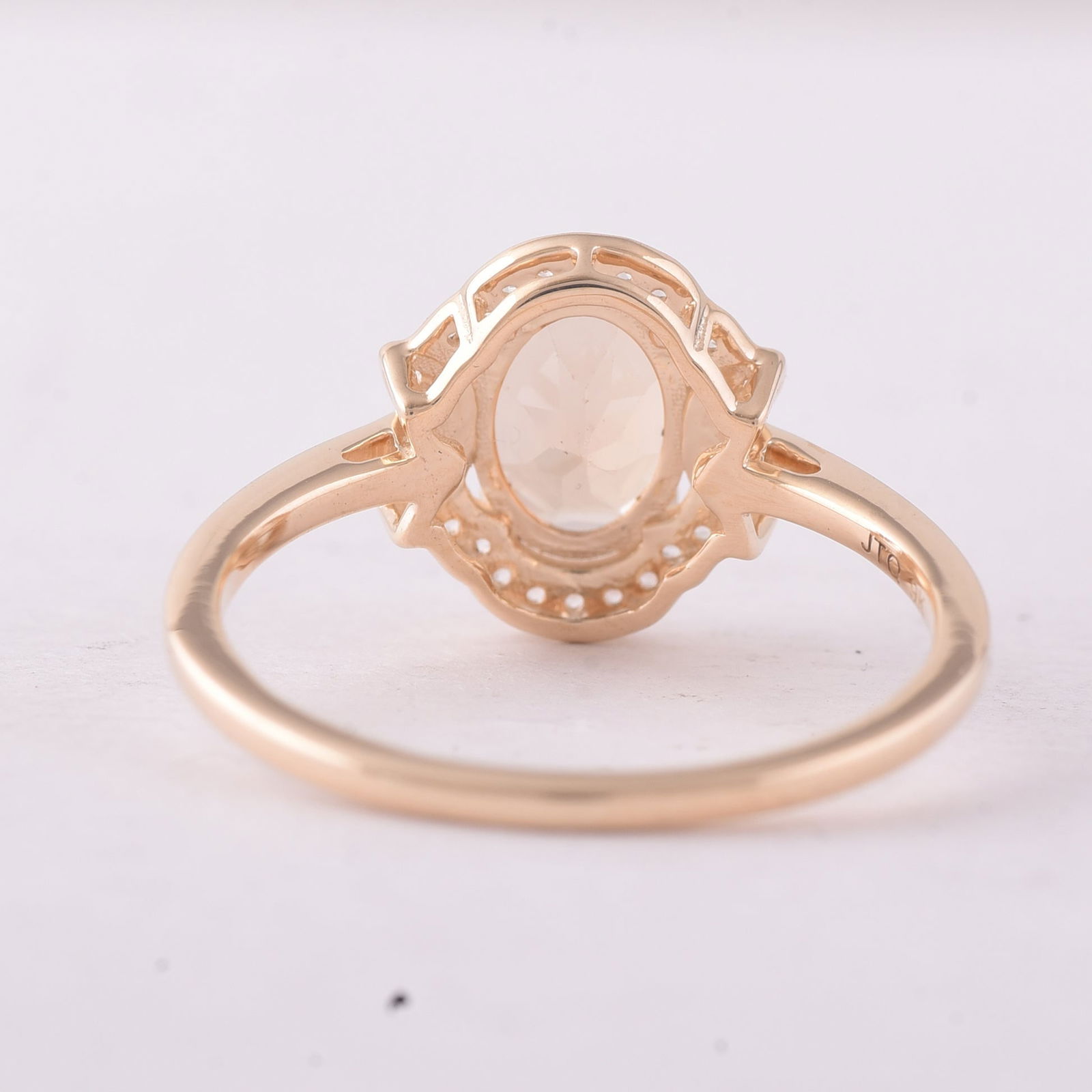 1.42 Ct Oval Tourmaline 9K Gold Ring - 3