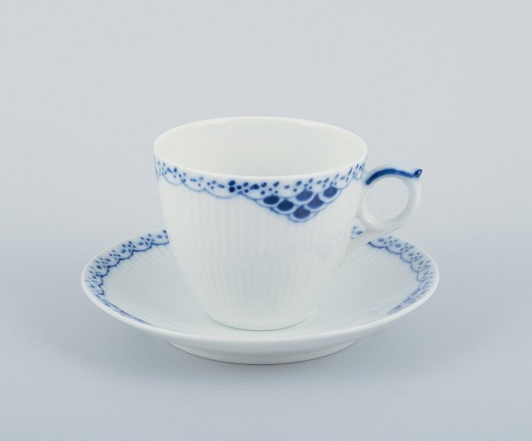 Royal Copenhagen, Princess, a set of six coffee cups with saucers. - 3