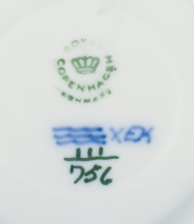 Royal Copenhagen, Princess, a set of six coffee cups with saucers. - 7