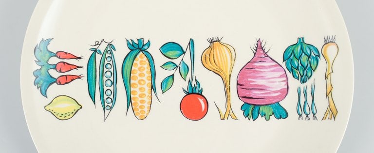 Villeroy & Boch, Luxembourg, eight "Primabella" dinner plates in stoneware featuring various - 3