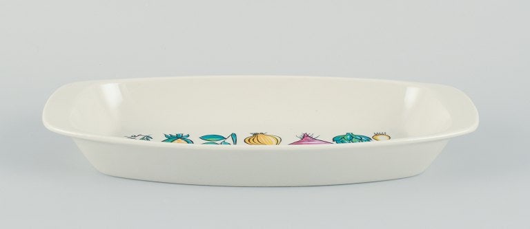 Villeroy & Boch, Luxembourg, two large "Primabella" platters in stoneware featuring various - 4