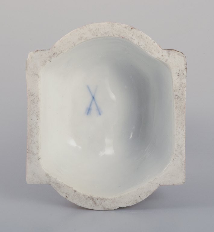 Antique German porcelain figurine. Large figurine of a young man in fine clothes. Hand-painted in - 9