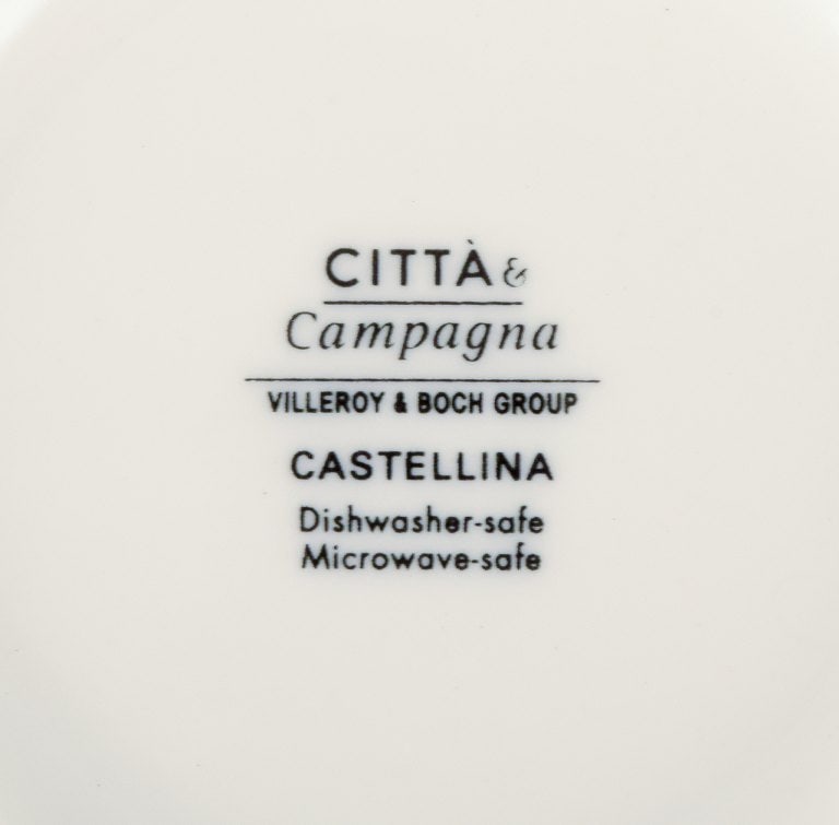 Villeroy & Boch, Luxembourg, set of three "Castellina" porcelain bowls. Late 20th century. - 5