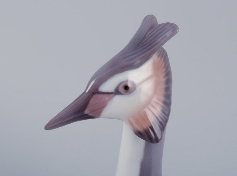 Bing & Grøndahl figurine of a tufted duck with ducklings. - 5