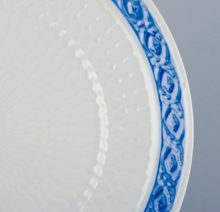Royal Copenhagen Blue Fan, four dinner plates. - 3