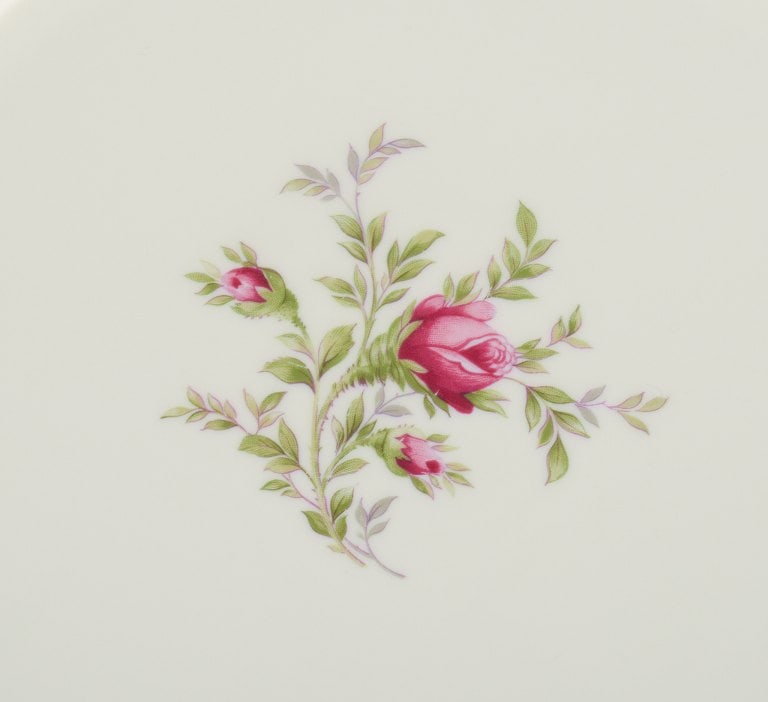 Rosenthal, Germany. "Sanssouci", round cream colored serving dish decorated with flowers and gold. - 4