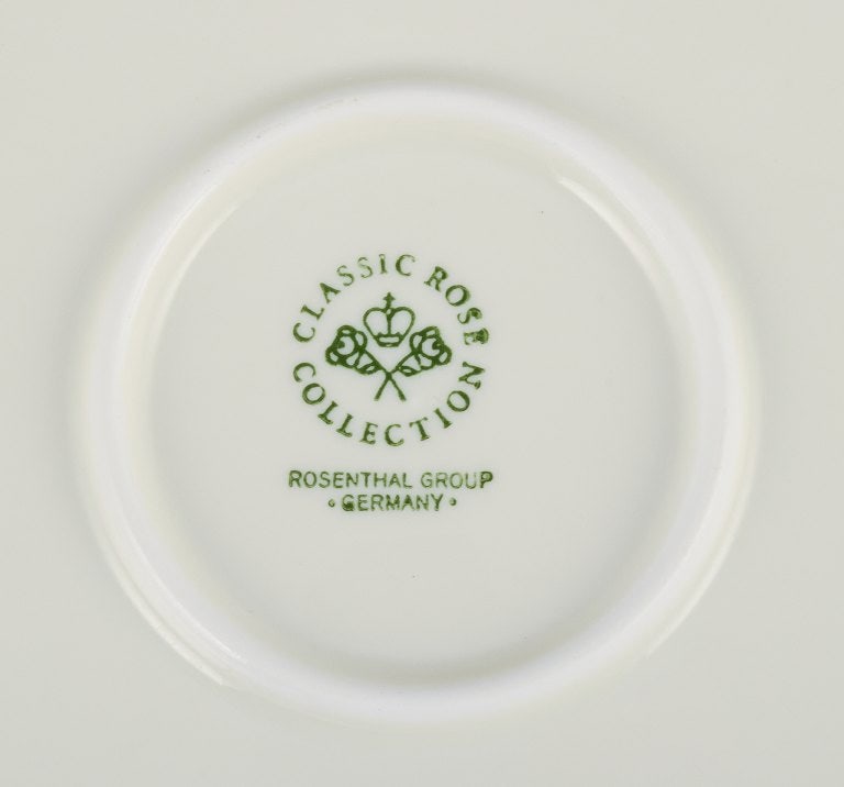 Rosenthal, Germany. "Sanssouci", round cream colored serving dish decorated with flowers and gold. - 6