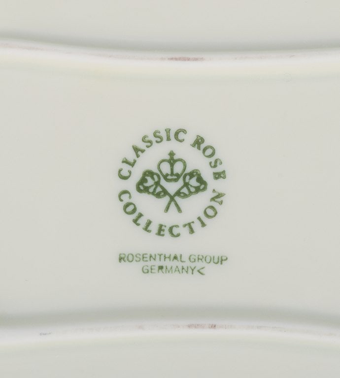 Rosenthal, Germany. "Sanssouci", large cream colored serving dish decorated with flowers and gold - 6