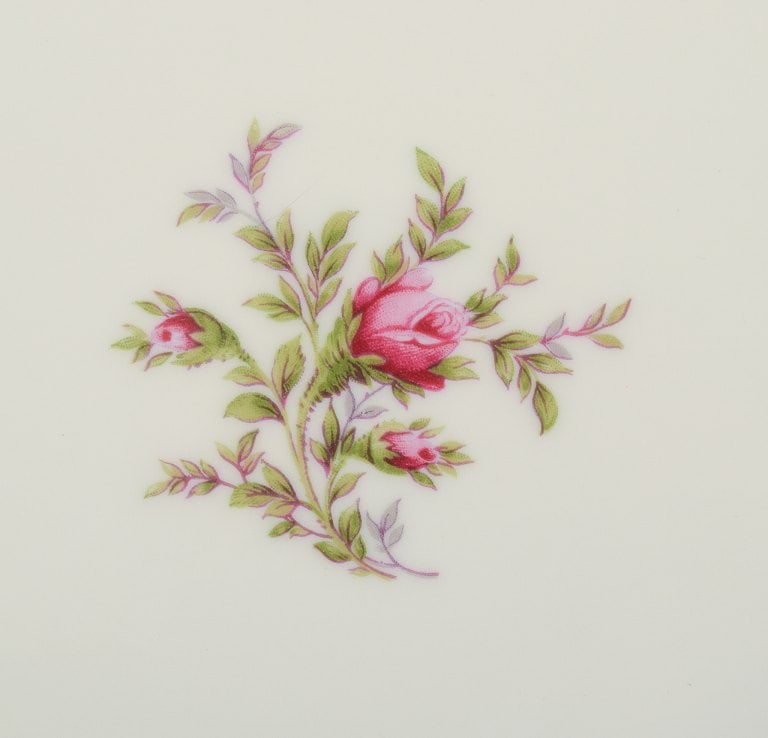 Rosenthal, Germany. "Sanssouci", four cream colored plates decorated with flowers and gold - 4