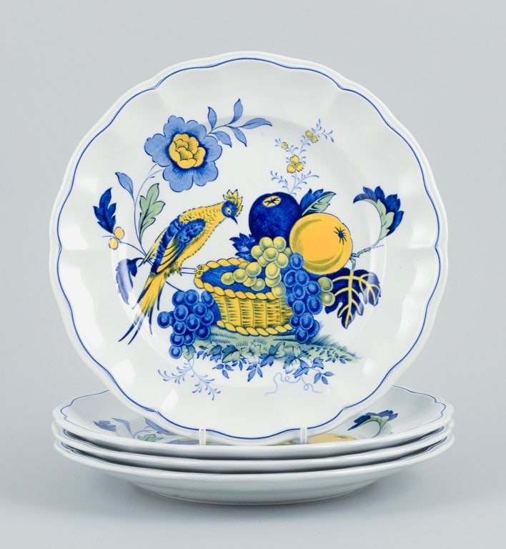 Copeland Spode, England, Bluebird. Four lunch plates. (1 of 4)