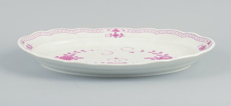 Meissen, Germany, Pink Indian, oval serving dish. - 3