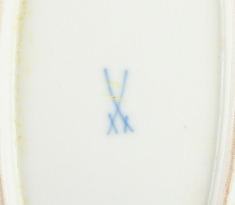 Meissen, Germany, Pink Indian, oval serving dish. - 5