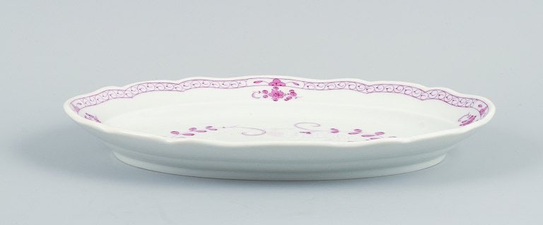 Meissen, Germany, Pink Indian, oval serving dish. - 3