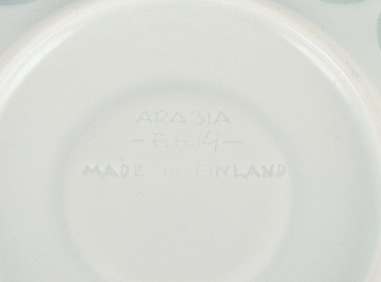 Friedl Holzer-Kjellberg (1905-1993) for Arabia. Four sets of Arabia mocha cups and saucers in rice - 6