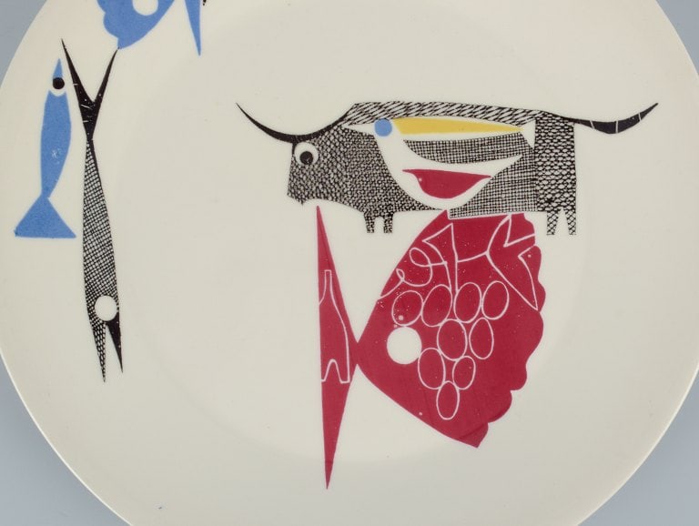 Figgjo Flint, Norway, three "A La Carte" faience plates. - 3