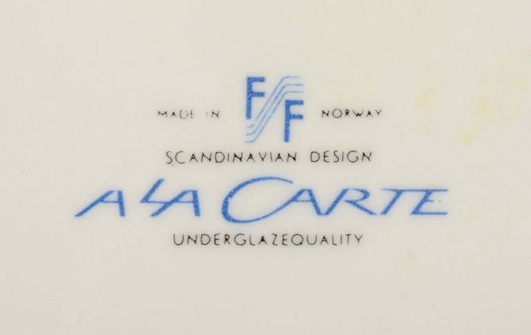 Figgjo Flint, Norway, three "A La Carte" faience plates. - 4