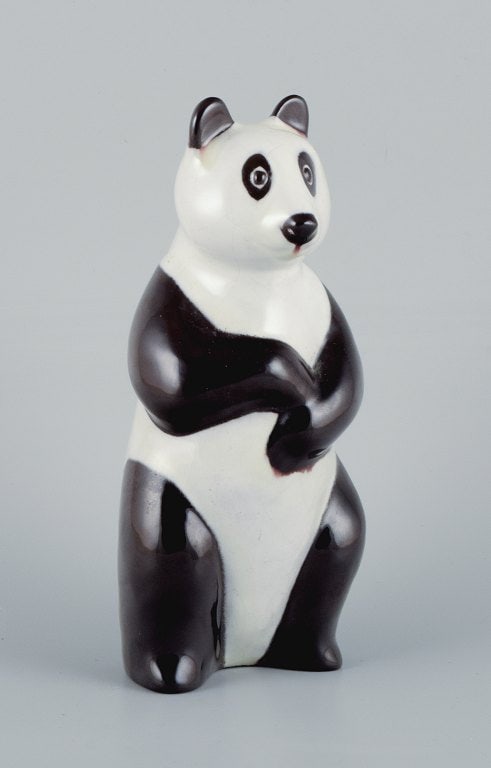 Mari Simmulson for Upsala Ekeby, rare hand-painted ceramic panda figure. - 2
