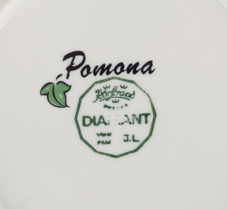 Jackie Lynd for Rörstrand, a set of twelve "Pomona" porcelain plates. - 4