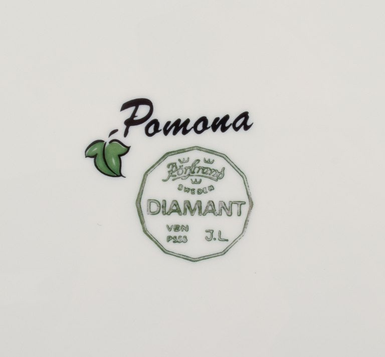 Jackie Lynd for Rörstrand, a set of six "Pomona" porcelain plates. - 3
